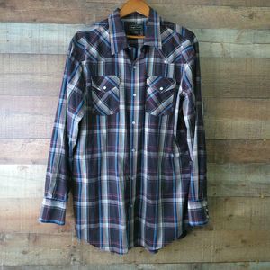 High Noon pearl snap shirt large used but in good shape as is buyer pays shippi